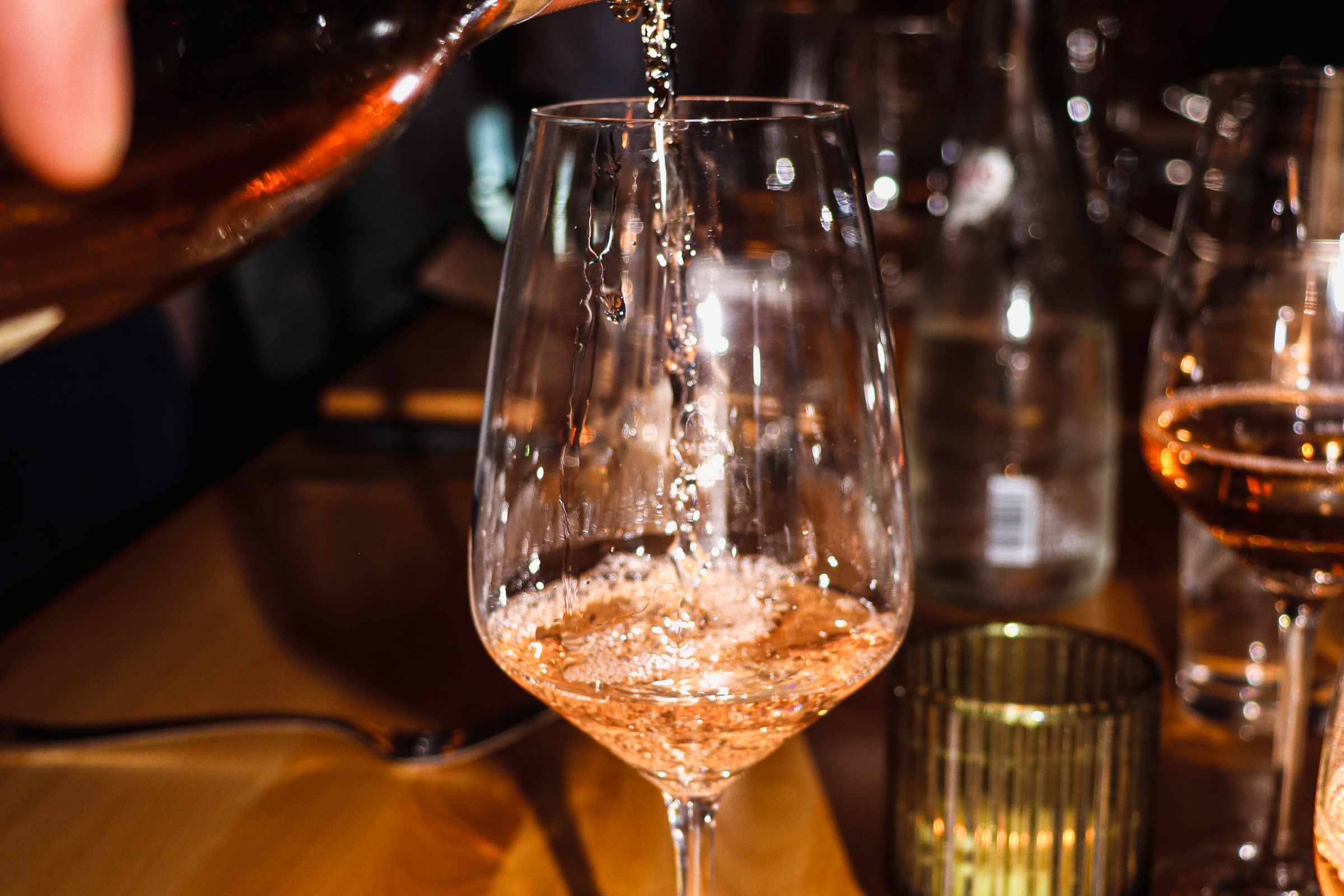 Jolene's — wine being poured